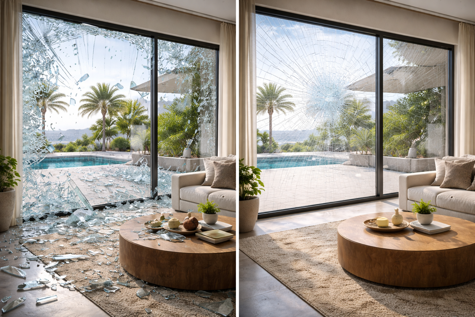 Before & After.<br>Real installations across the UAE.